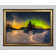 Alpen Home Nothern Lights At Night Snow Single Picture Frame Art